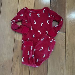 Toddler Candy Cane Pajamas - Sz 2T